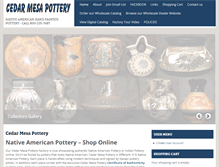 Tablet Screenshot of cmpottery.com